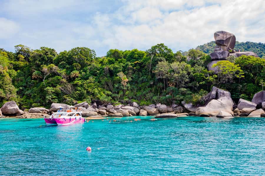 From Khao Lak: Similan Islands Day Trip by Luxury Catamaran - Koh Miang, Princess Bay, and the two-hour lunch stop