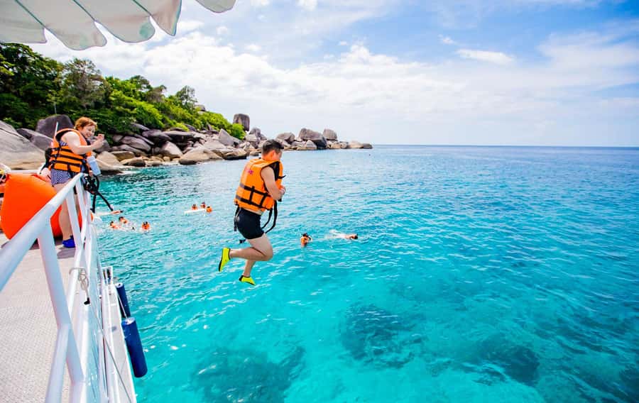 From Khao Lak: Similan Islands Day Trip by Luxury Catamaran - Island 8 and the climb to Sailing Rock