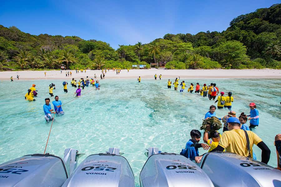 From Khao Lak: Similan Islands Day Trip by Luxury Catamaran - Timing, crowds, and the national park setting
