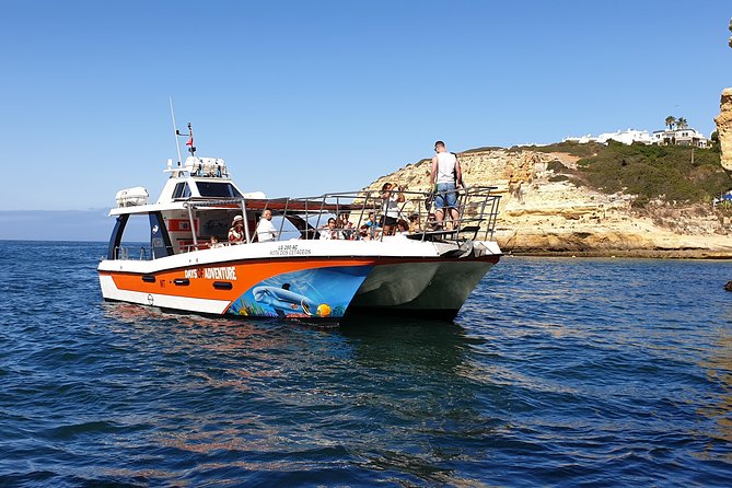 From Lagos: Benagil Caves Cruise on a Catamaran - The swim stop in the Atlantic