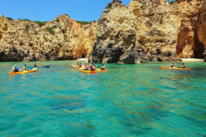 From Lagos: Kayak Tour of Ponta da Piedade Caves on Catamaran - The catamaran support makes a difference