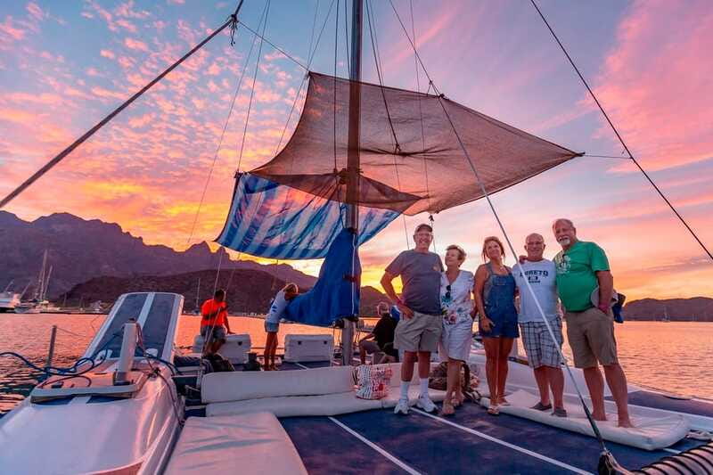 From Loreto: Sunset Appetizers & Open Bar Catamaran Cruise - Communication and departure planning