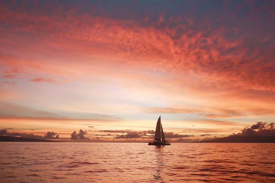 From Ma'alaea: 'Alihilani Sunset Sail Catamaran Tour - Key Points