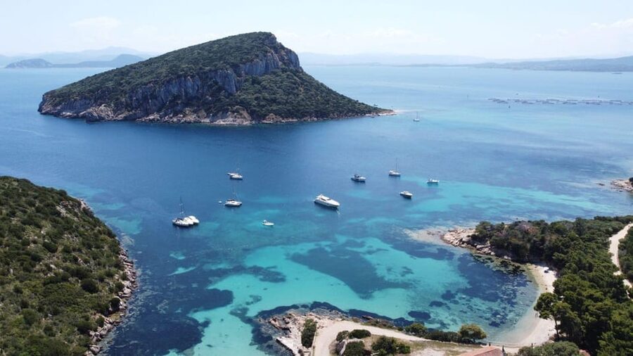 From Olbia: Tavolara or Cala Moresca Catamaran Tour - Aperitif first, then a Sardinian lunch