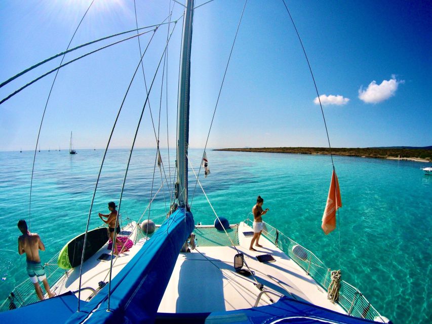 From Palau: Catamaran tour in La Maddalena Archipelago - A Sardinian lunch served on board