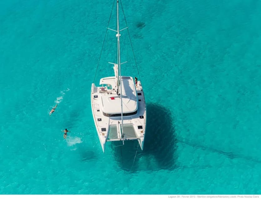 From Palau: Catamaran tour in La Maddalena Archipelago - Meeting at Yacht Club Punta Sardegna