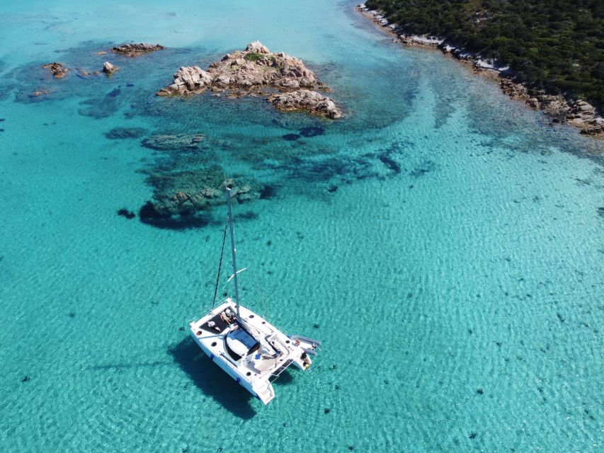 From Palau: Maddalena Archipelago Catamaran Tour with Lunch - Leaving Palau for the island chain