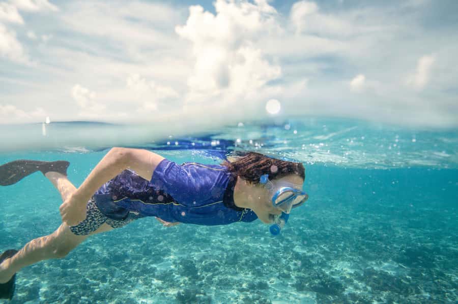 From Port Douglas: Outer Reef Cruise by Luxury Catamaran - A coral cay without forcing you to snorkel