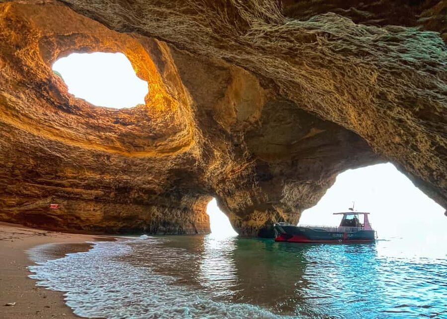 From Portimão: 2-Hour Catamaran Tour to Benagil Caves - The guide can shape the whole two hours