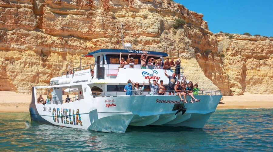 From Portimão: Catamaran Cruise to Benagil Caves with BBQ - Meeting the Ophelia at Portimão