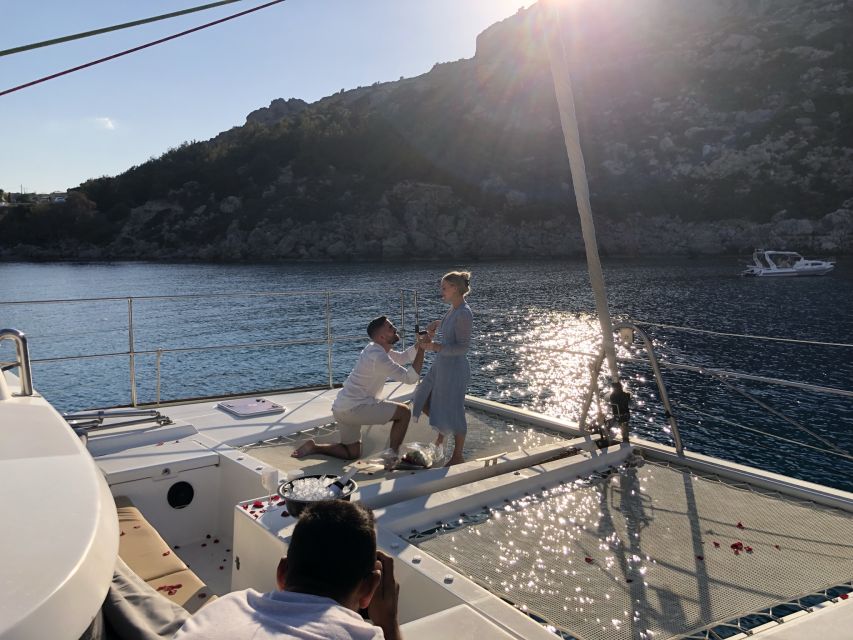 From Rhodes: Private Catamaran Cruise All Inclusive - What the crew and service add