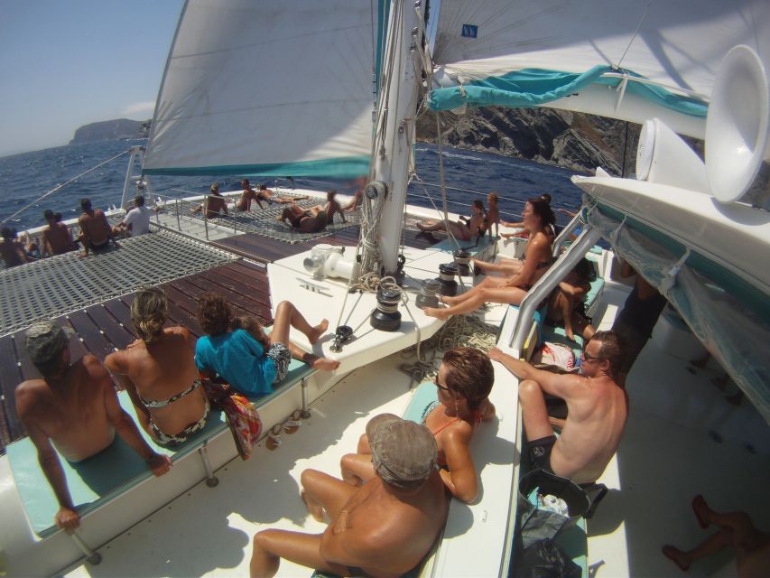 From Roses: Catamaran Cruise Cap Norfeu - Cadaqués - Cruising the Costa Brava toward Cap Norfeu