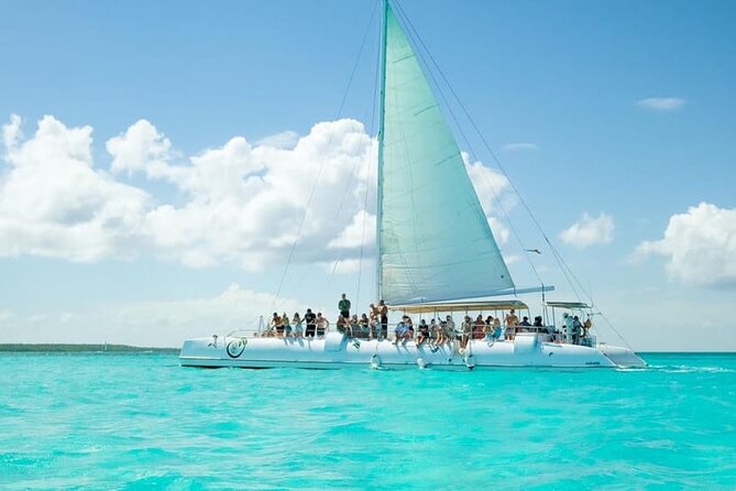 From Santo Domingo Saona Island Food And Drink Catamaran Vip - Saona Island, with 2 hours and 45 minutes to choose your own path