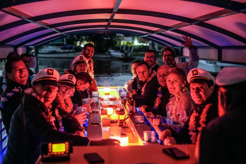 Ft. Lauderdale: Nighttime Sightseeing Catamaran Tour - The first stretch along the New River