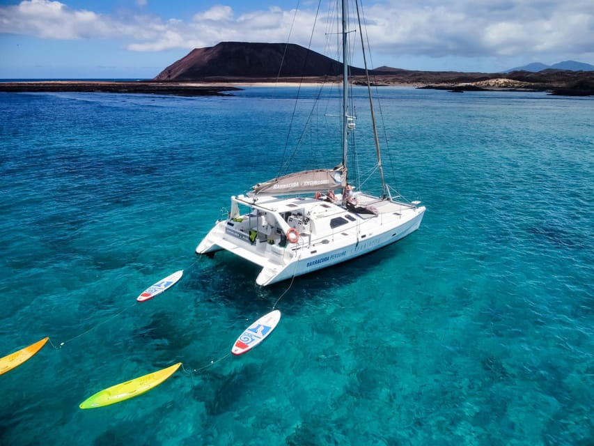 Fuerteventura : Catamaran excursion to Lobos Island - La Concha beach and the best water time