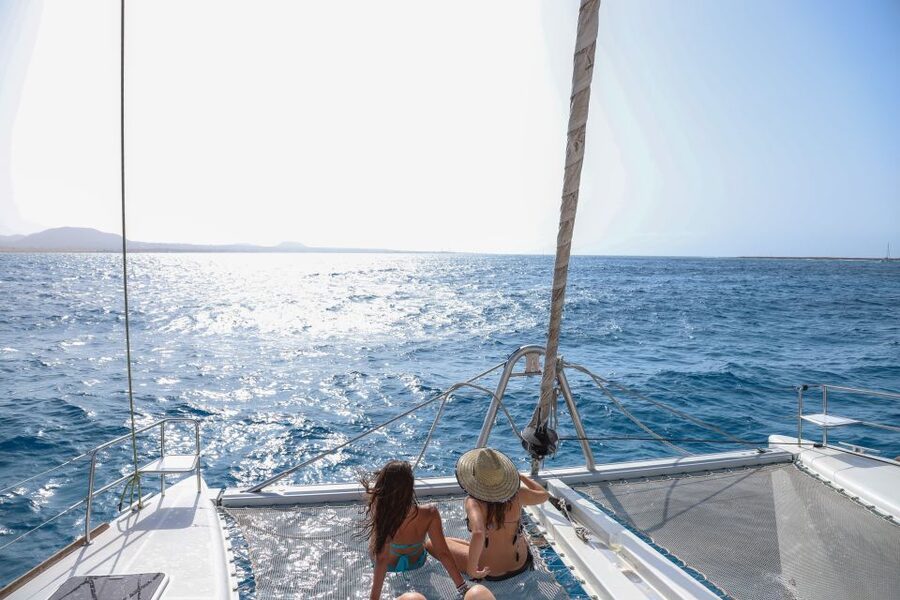 Fuerteventura: Private Luxury Catamaran to Lobo Island - Paella, cava, and a long pause at sea