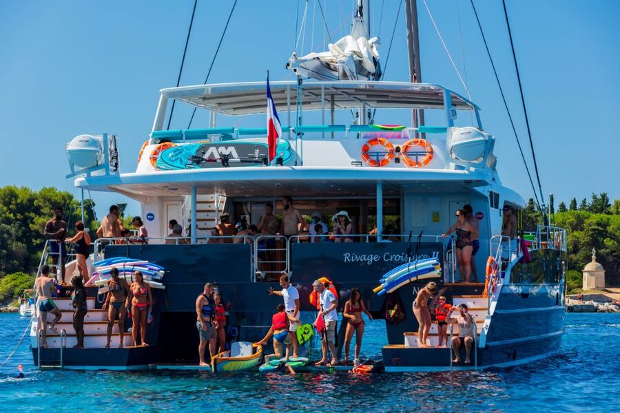 Full-Day Catamaran Cruise Departing from Cannes - Setting off from Cannes’ old port