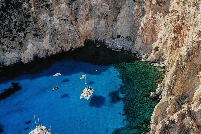 Full Day Tour to Kleftiko, Firlingos and Poliegos Catamaran - Starting in Adamantas at 9:00 a.m.