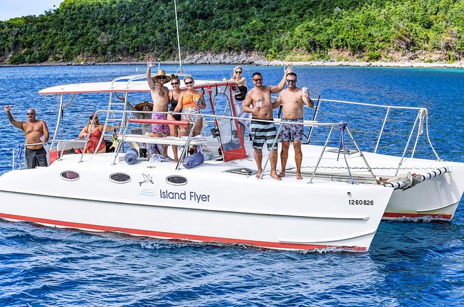 Full or Half Day Private Power Catamaran- USVI Beach and Snorkel - Maho Bay and the search for sea turtles