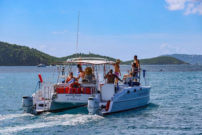 Full or Half Day Private Power Catamaran- USVI Beach and Snorkel - What $995 really costs