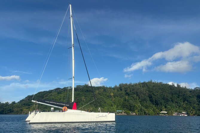 Half day catamaran sailing in the Sailinity Lagoon - Leaving Apooiti Marina at 8:00 a.m.
