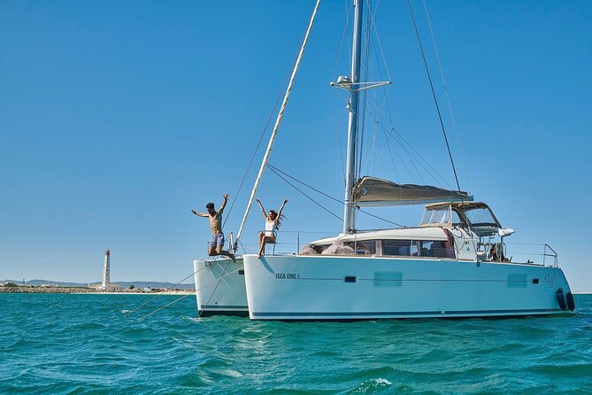 Half Day Private Catamaran Boat Tour - Ria Formosa - Leaving Faro Marina for Ria Formosa