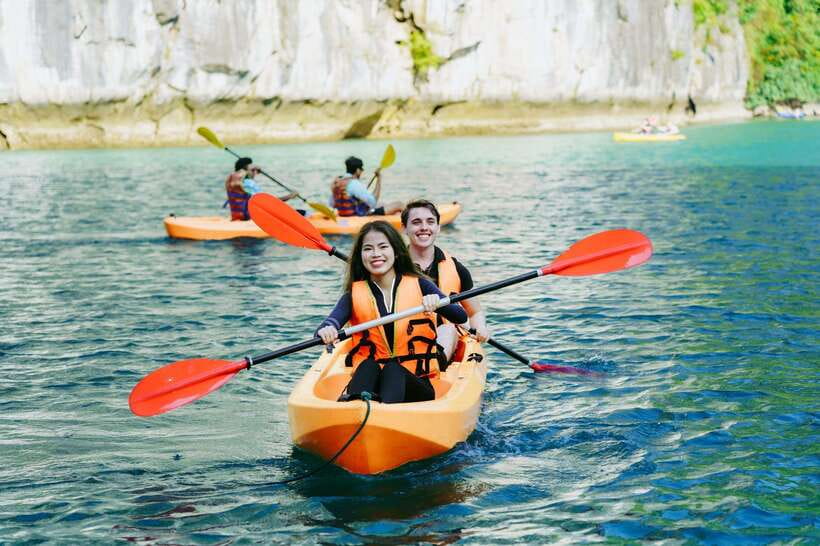 Hanoi/Ha Long: Ha Long Bay Luxury Day Cruise by Catamaran - Seeing the karsts from a modern catamaran