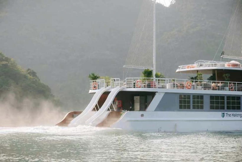Hanoi/Ha Long: Ha Long Bay Luxury Day Cruise by Catamaran - Climbing Titop Island for the wide view