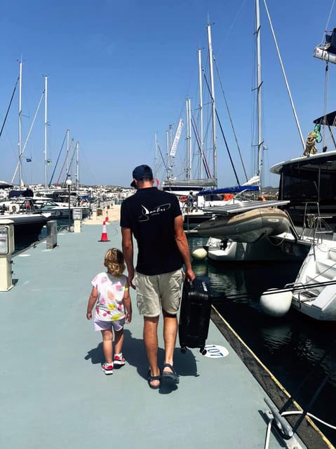 Heraklion: Catamaran Cruise to Dia Island - Lunch on deck with local ingredients