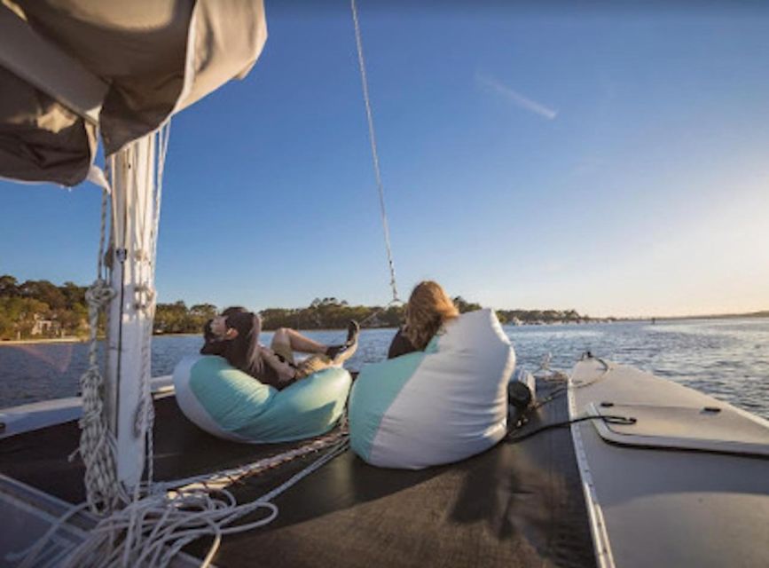 Hilton Head: Private Dolphin Day or Sunset Catamaran Sail - Learning about the salt marsh and Hilton Head