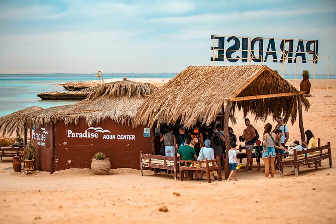 Hula Hula Island by Catamaran with Parasailing Fly - Hurghada - A full Red Sea day for $45