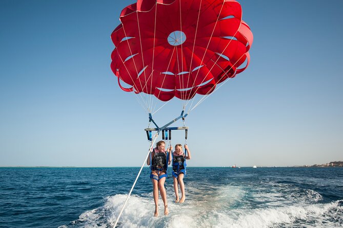 Hula Hula Island by Catamaran with Parasailing Fly - Hurghada - Snorkeling over the Red Sea reef