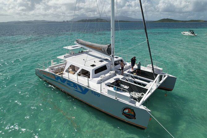 Icacos: Luxury Sailing Catamaran All Inclusive Beach and Snorkel - A Puerto Rican Lunch, Not Just Snacks