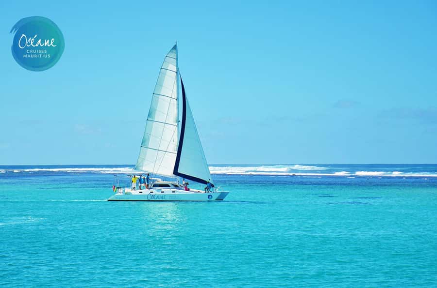Île aux Cerfs: Private Catamaran Cruise with Gourmet Lunch - Île aux Fouquets and the first lagoon swim