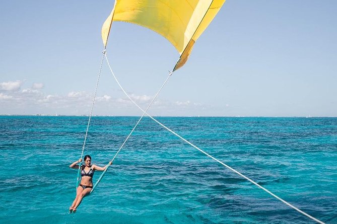 Isla Mujeres adventure by Catamaran. Snorkel, open bar and lunch - The spinnaker ride, weather permitting