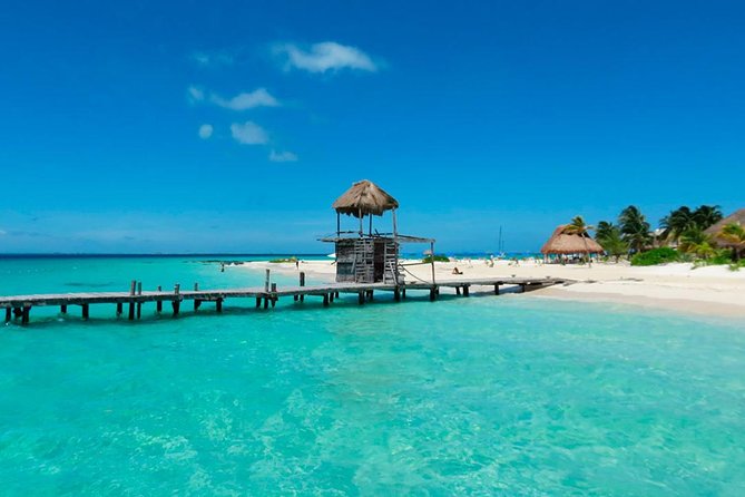 Isla Mujeres Catamaran Adventure All Inclusive from Cancun - Beach club time on Isla Mujeres