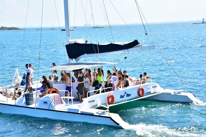 Isla Mujeres Catamaran Adventure All Inclusive from Cancun - Open bar, tequila tasting, and the party-boat mood