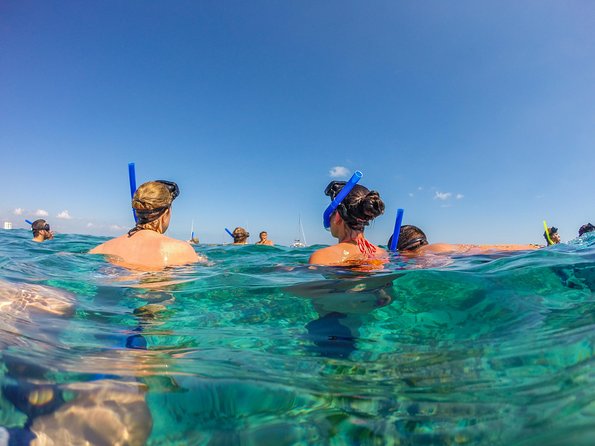 Isla Mujeres Catamaran, Open Bar & Optional Buffet and pick up - Snorkeling at a protected reef