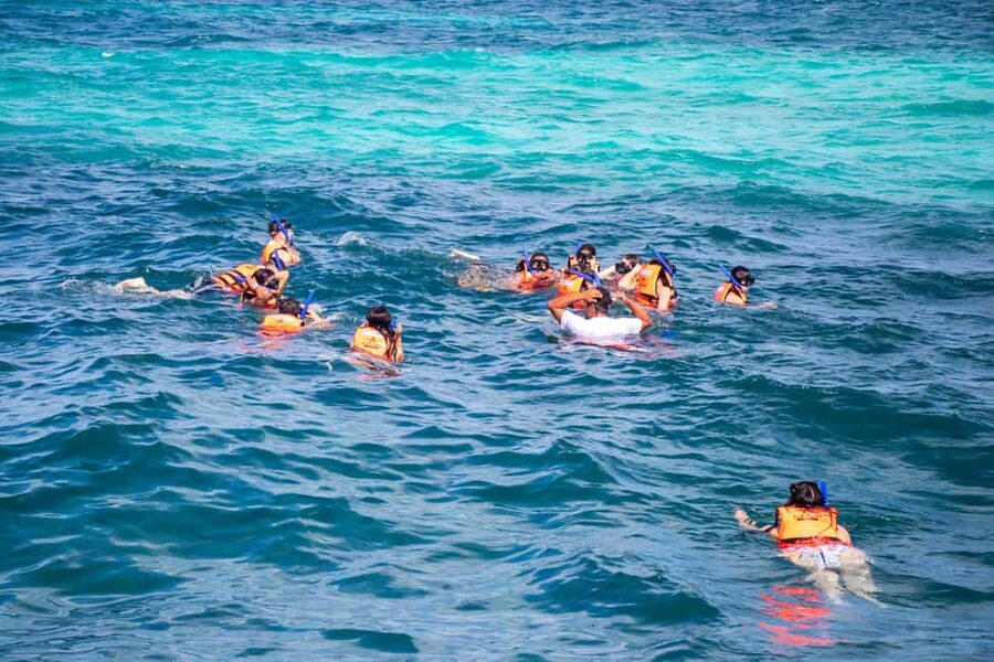 Isla Mujeres Catamaran, Snorkel & Buffet Lunch - Buffet lunch at the private beach club