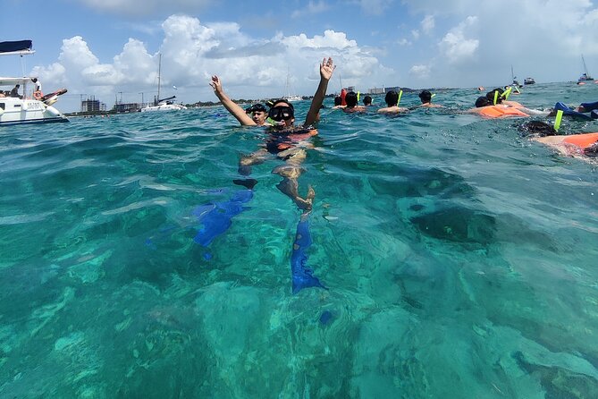 Isla Mujeres Catamaran Tour from Cancun with Snorkel and Open Bar - Spinnaker flying adds a memorable twist