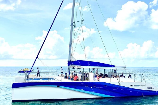 Isla Mujeres Catamaran Unlimited! from Cancun & Playa del Carmen - Punta Sam Reef, your first water stop
