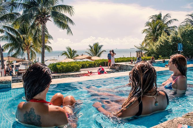 Isla Mujeres luxury catamaran with premium open bar and lunch - Lunch at Zama or IXI beach club