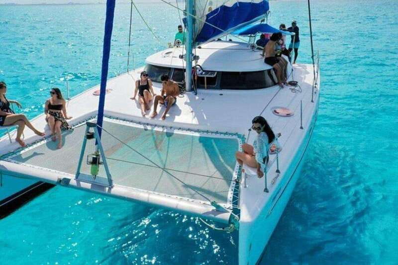 Isla Mujeres Plus Experience Catamaran Tour + Snorkel+Lunch - Lunch on board, with an important detail