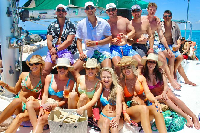 Isla Mujeres Spring Break Party Catamaran Snorkel and Open Bar - Playa Centro and a Look at the Island Town
