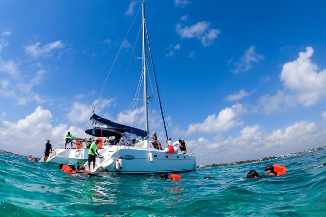 Isla Mujeres Tour on Catamaran with Snorkel, Open Bar, Buffet & Beach club - What the $77 price really covers