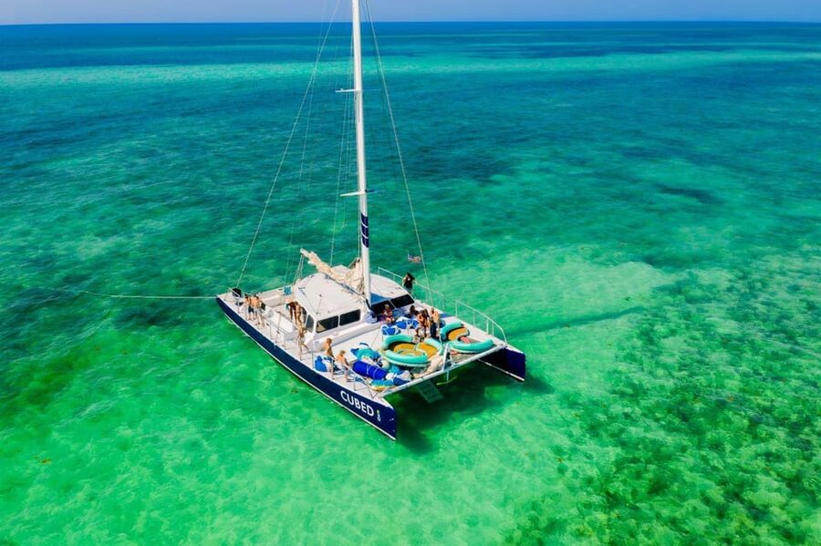 Key West: Afternoon Catamaran Sail and Dolphin Watch - Leaving Lazy Way Lane for open water