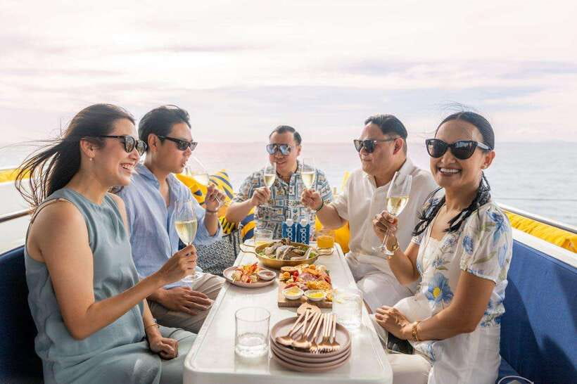 Krabi: Phi Phi Island Luxury Sunset Cruise by Meka Catamaran - Bamboo Island and Chicken Island water time