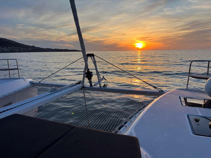 L'Île-Rousse, Corsica Catamaran Excursion: Agriates Sunset Aperitif - What the $159 price includes
