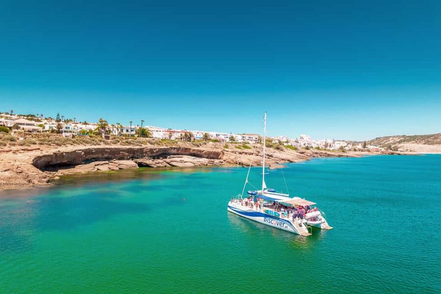 Lagos: Piedade Caves & Coastline - Catamaran - Dona Ana, Camilo, and Porto de Mós from offshore