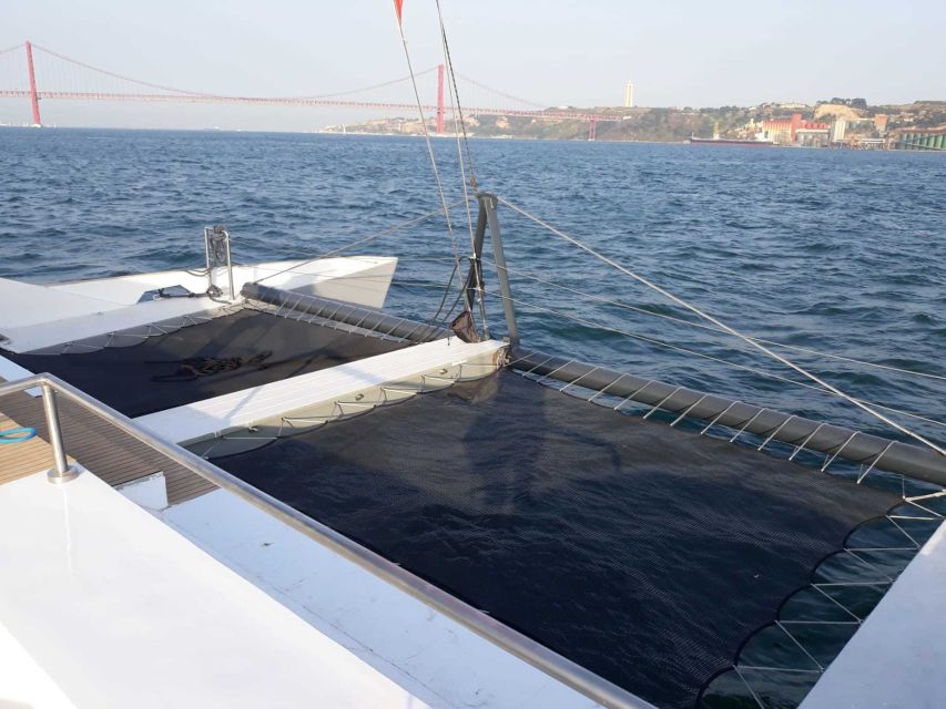 Lisbon: Private Catamaran Charter for up to 18-People - Meeting at Doca do Bom Sucesso in Belém